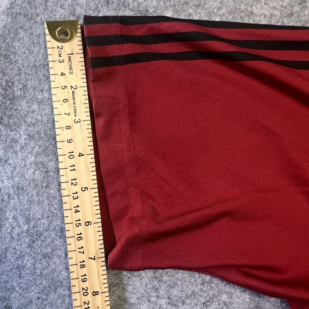 Adidas Climalite Quarter-Zip Pullover XL Red Three Stripe Athletic